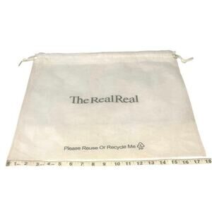 The Real Real white dust bag in excellent condition
